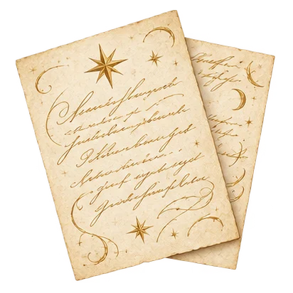 Two personalised letters